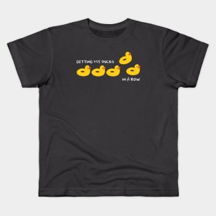 Ducks In A Row Kids T-Shirt